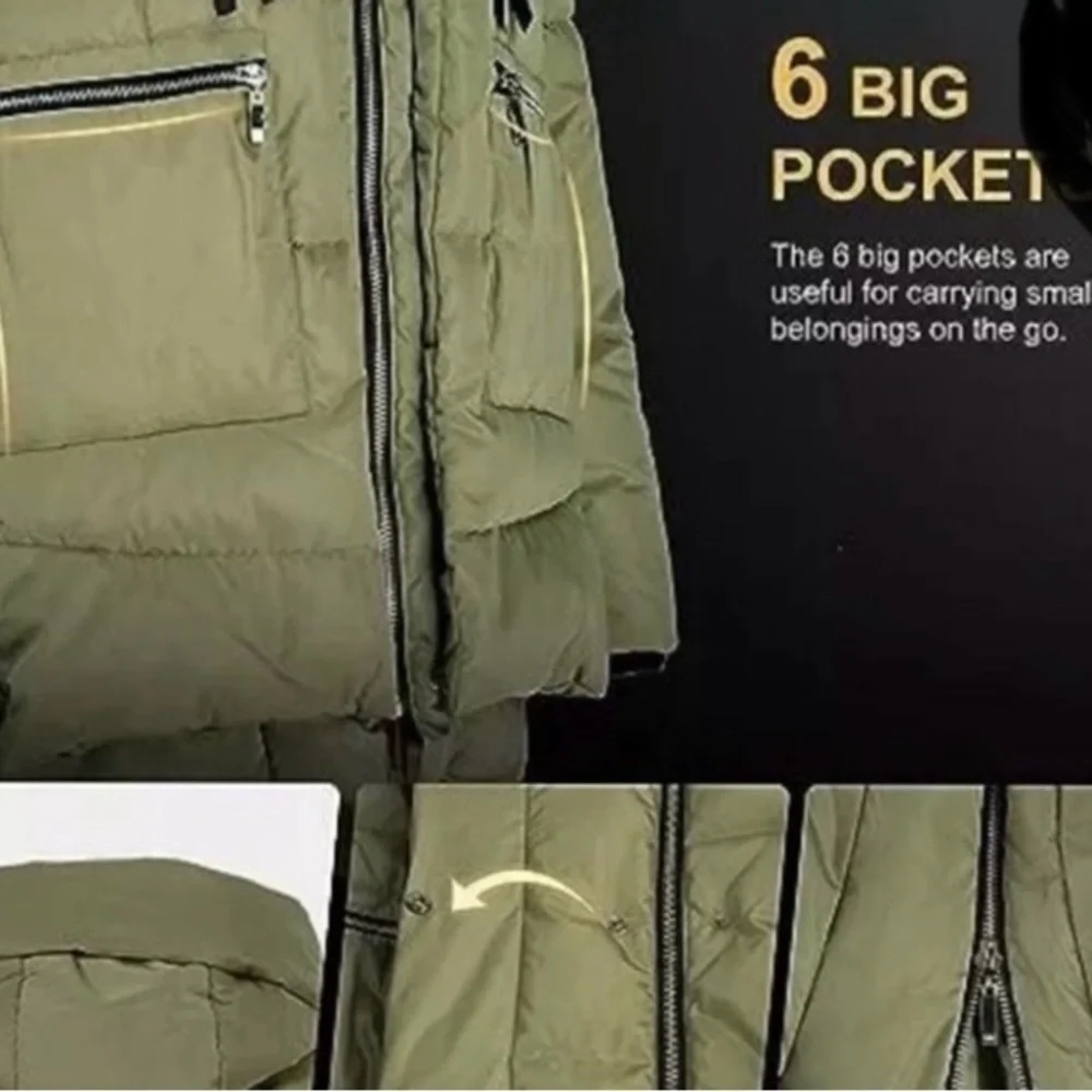 OROLAY THICKENED DOWN PUFFER COAT SIZE SMALL  NEW - Picture 10 of 16